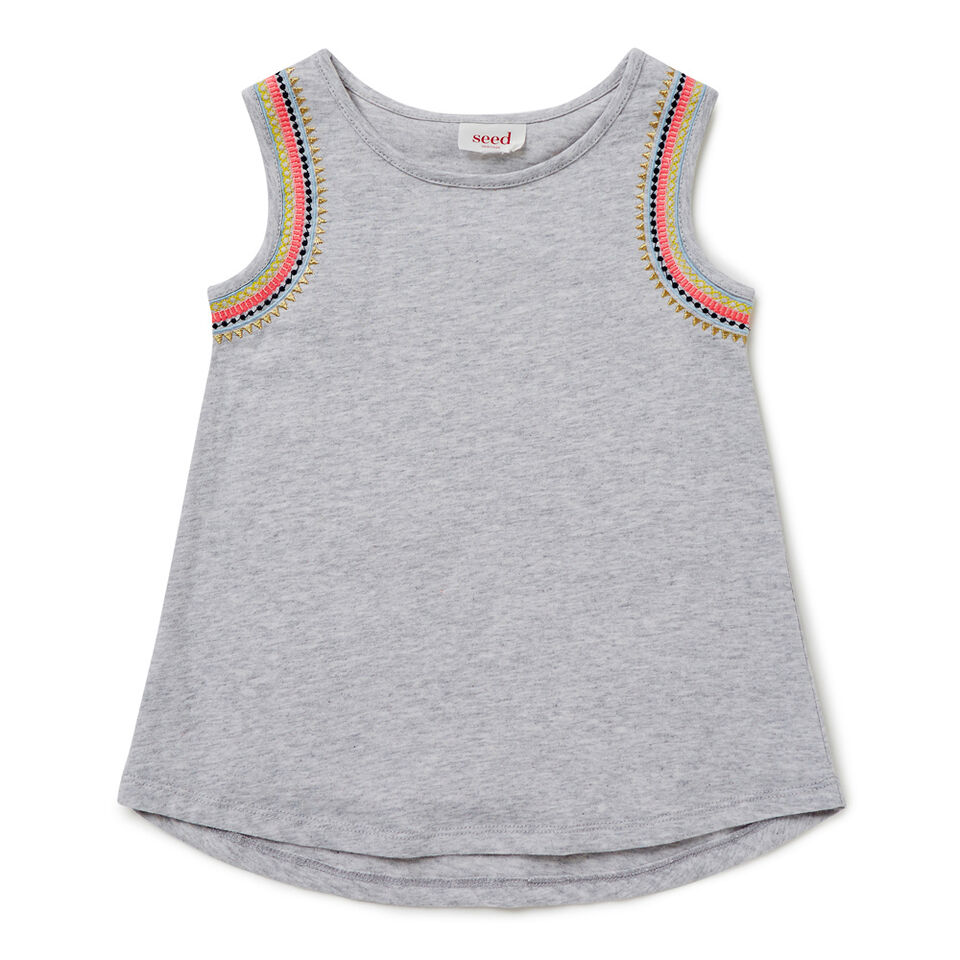 Embroidered Tank  