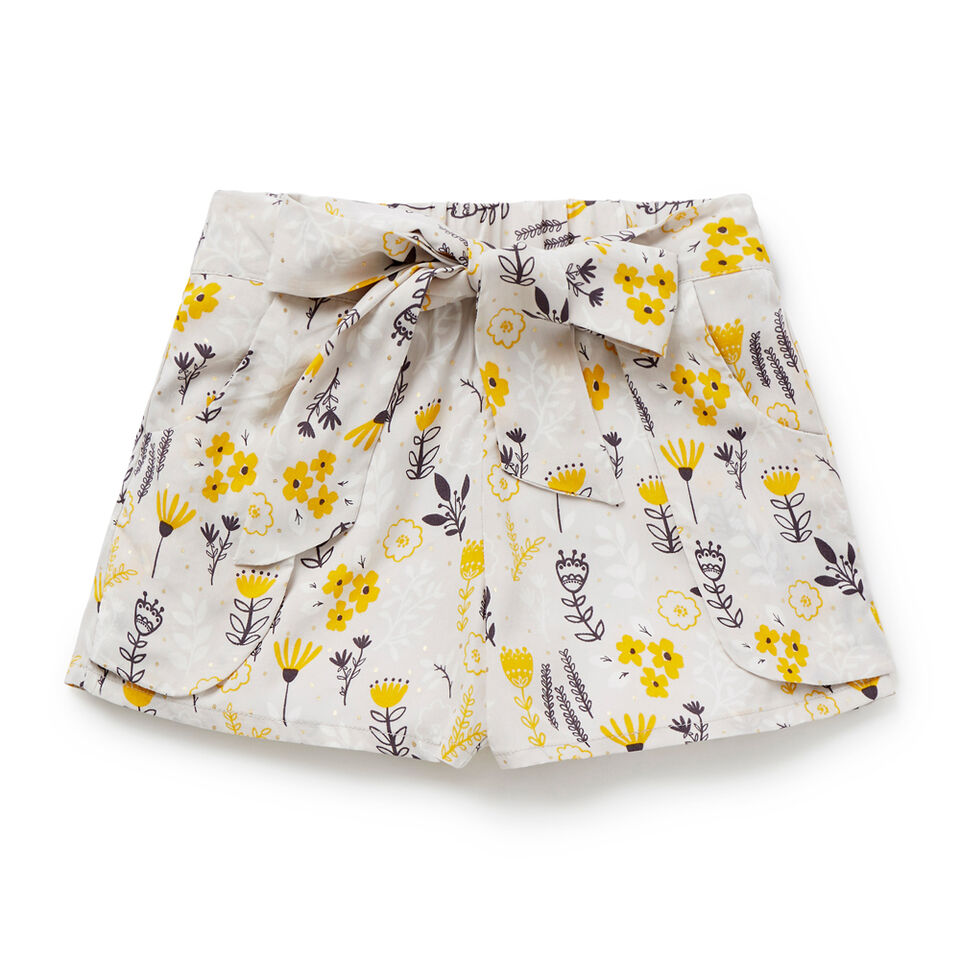 Floral Print Tie Shorts  