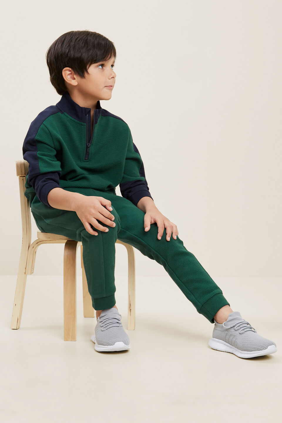 Panelled Trackpant  Bottle Green