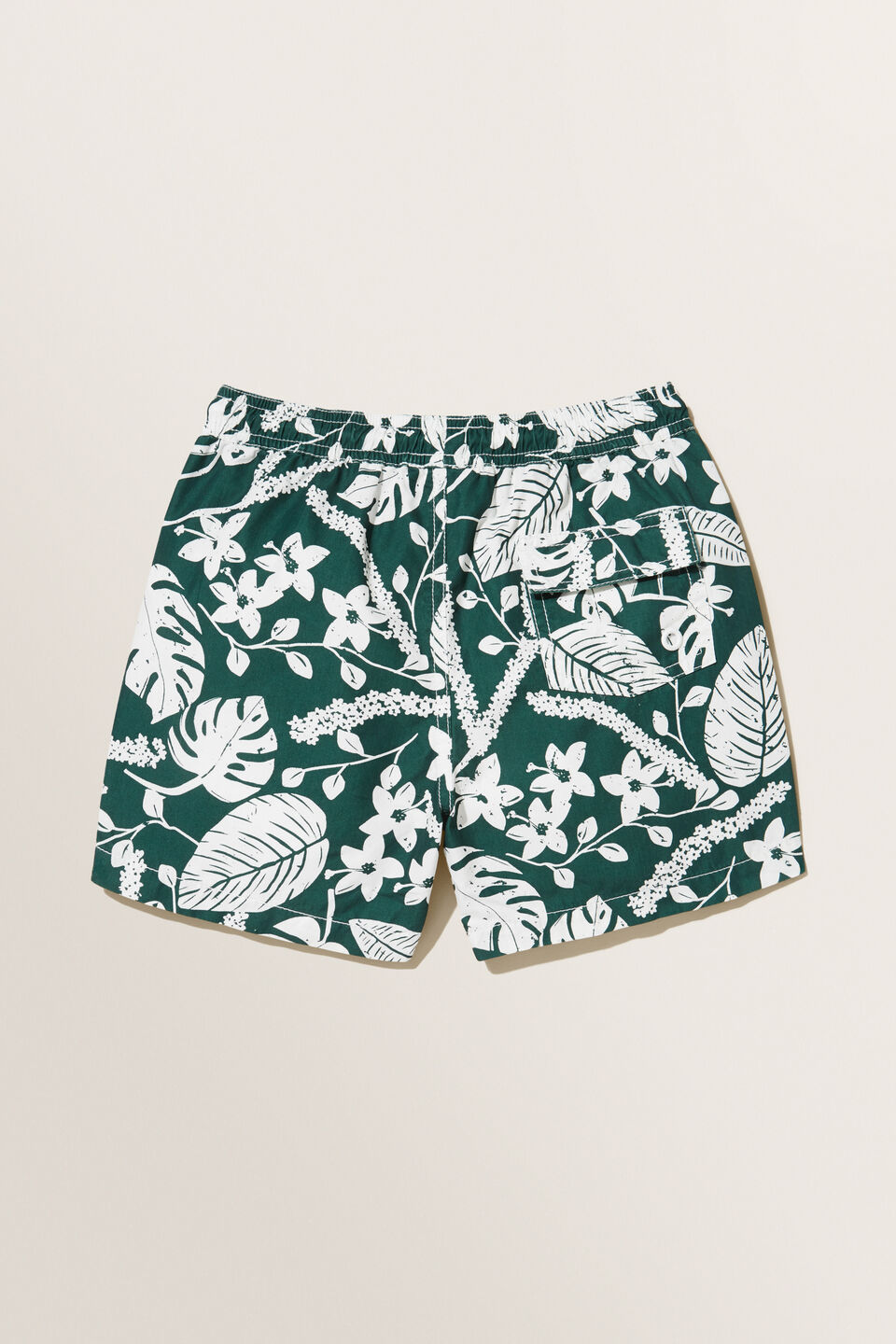 Vintage Leaf Boardshort  Bottle Green