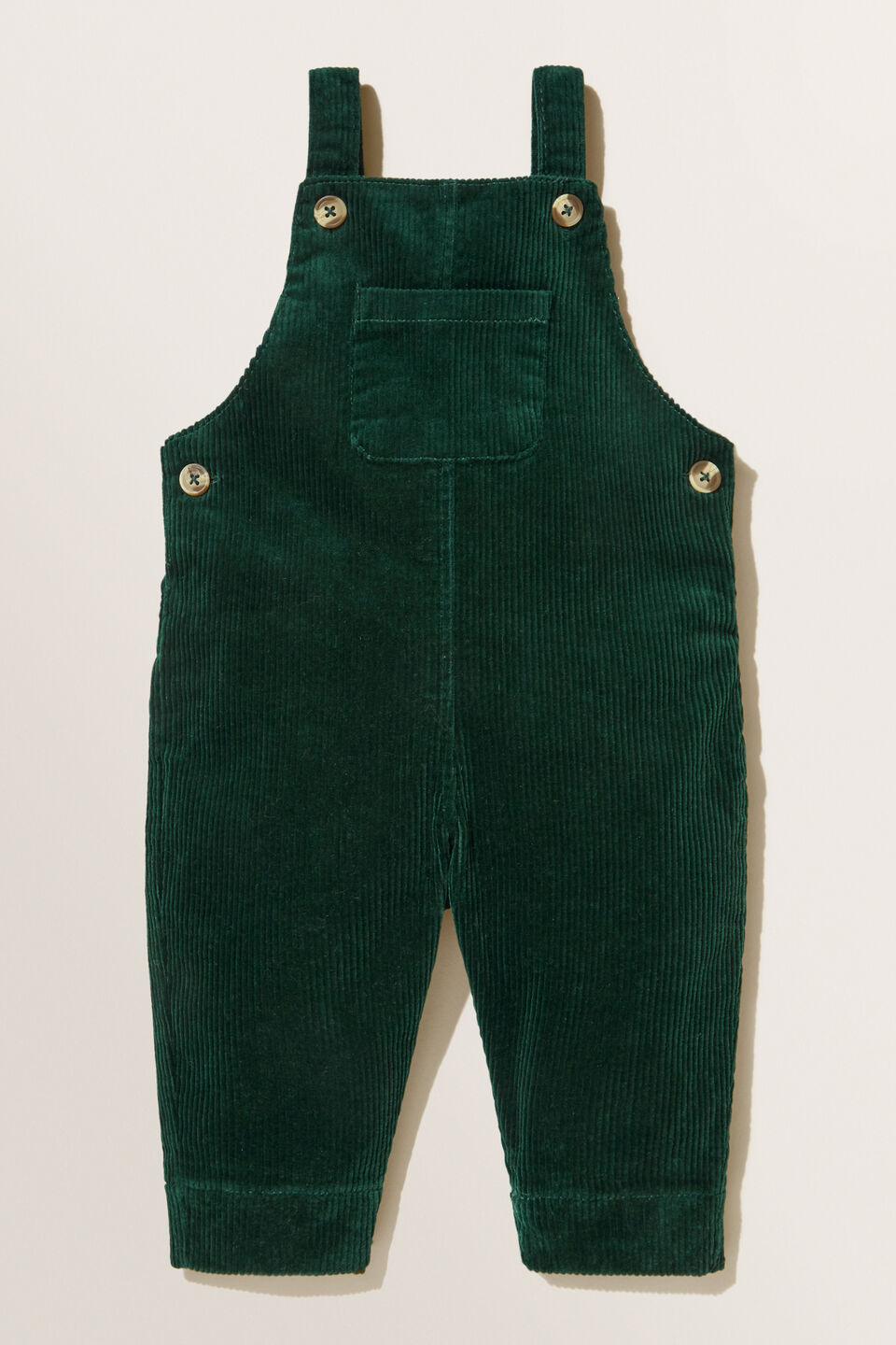 Corduroy Overalls  Bottle Green