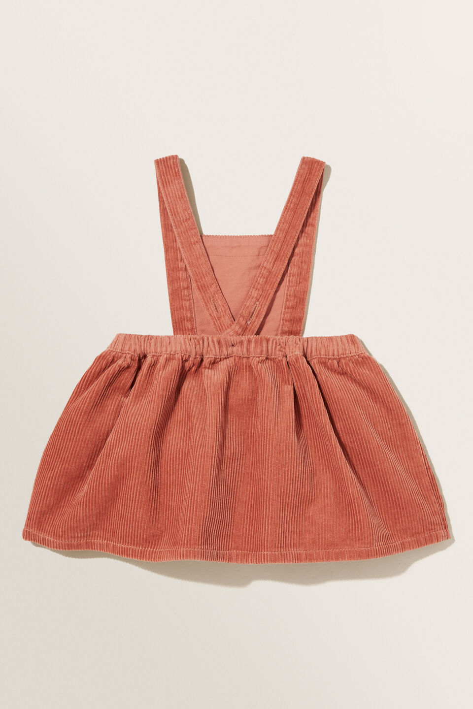 Cord Pinafore  Clay