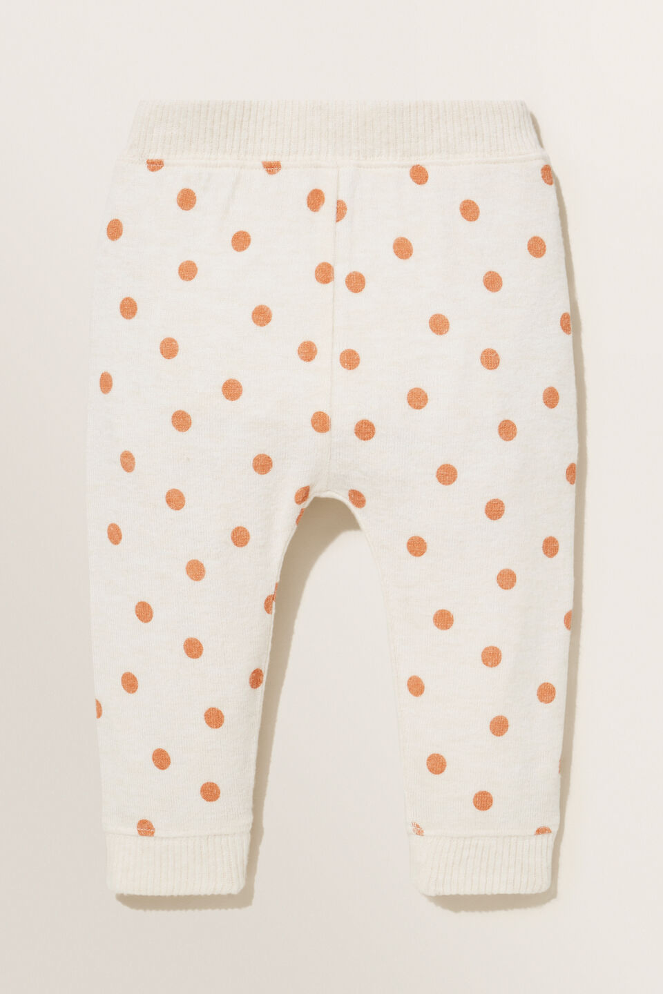 Spotty Brushed Terry Trackpant  Oat Marle