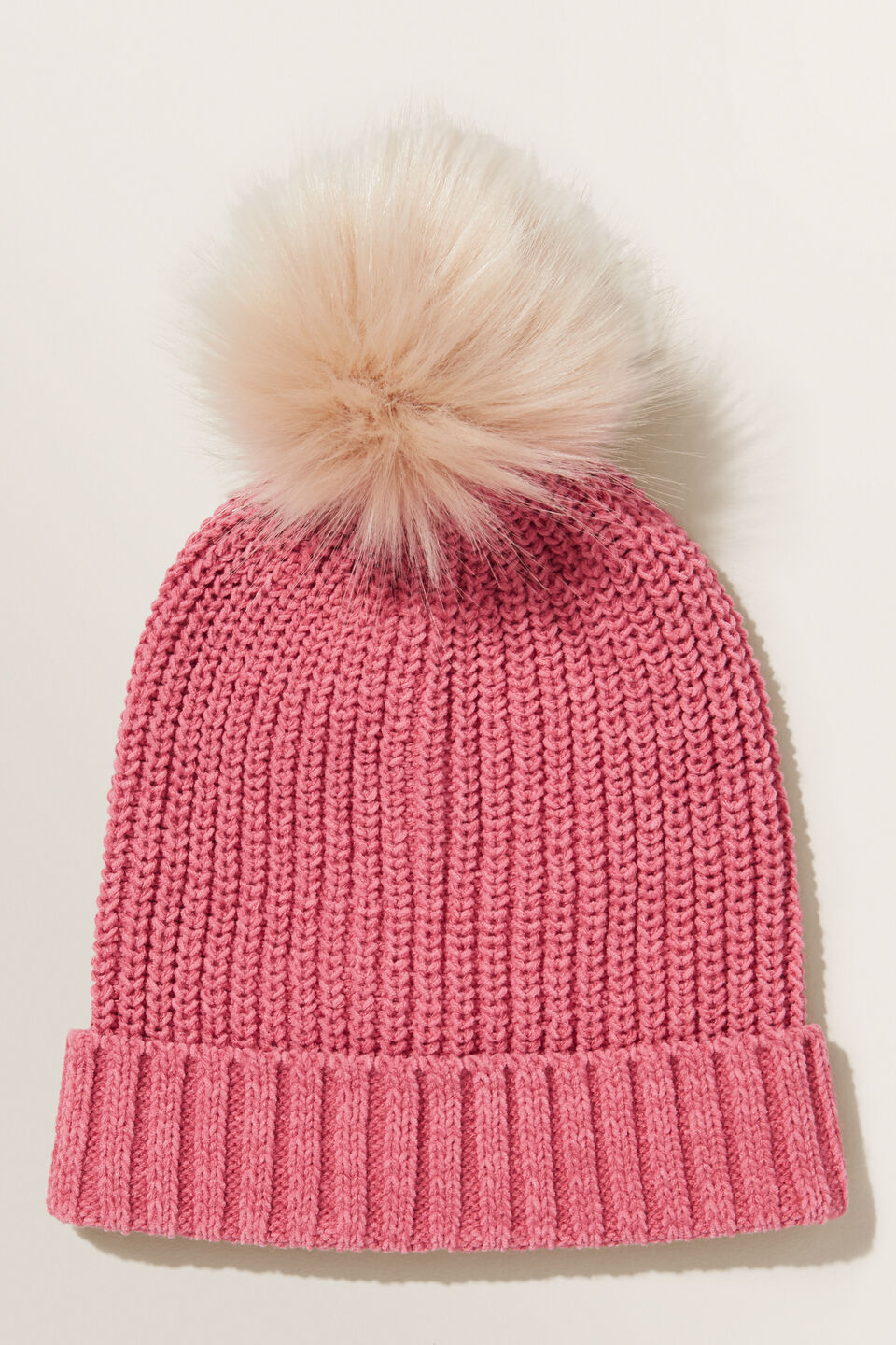 Chenille Beanie  Berry