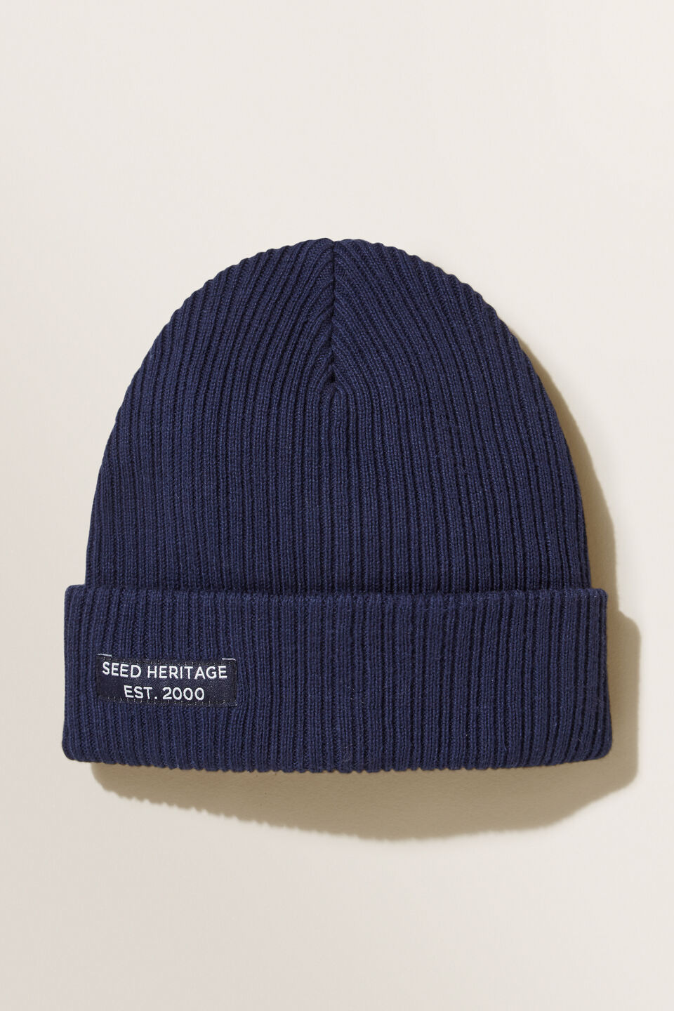 Classic Rib Beanie  Midnight Blue