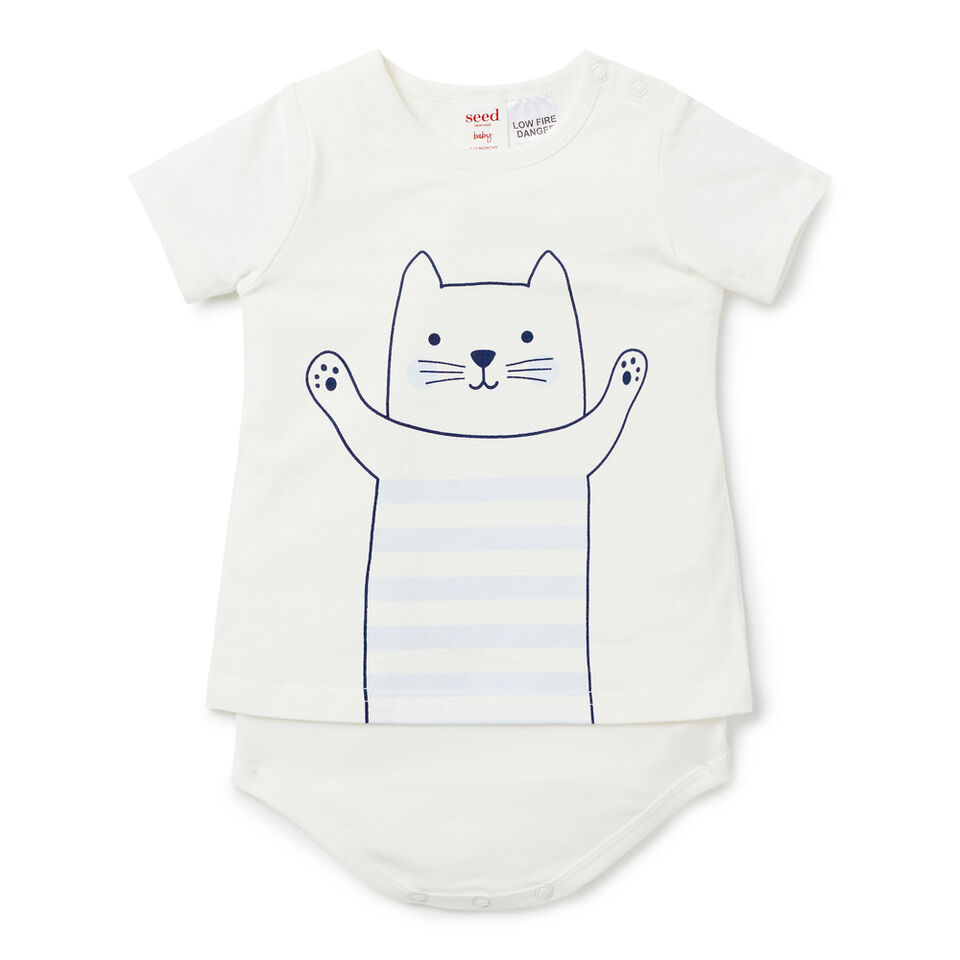 Stripe Cat Bodysuit  