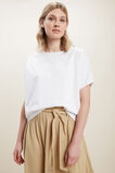 Boatneck Blouson Top  Whisper White  hi-res