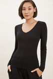 Babywool Rib Top  Black  hi-res