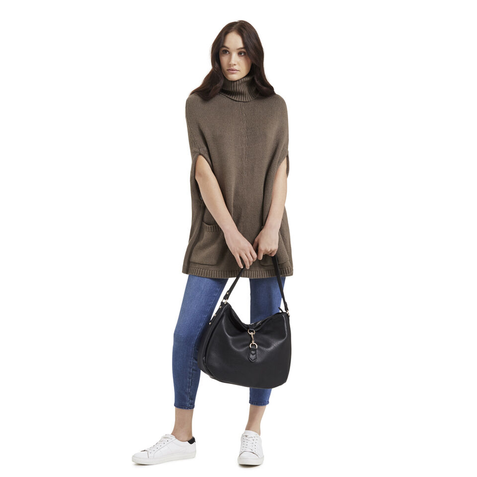 Roll Neck Poncho  