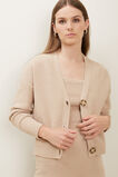 Boucle Knit Cardigan  Biscotti  hi-res