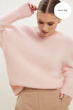 Mohair Crew Neck Sweater  Ash Pink Marle  hi-res