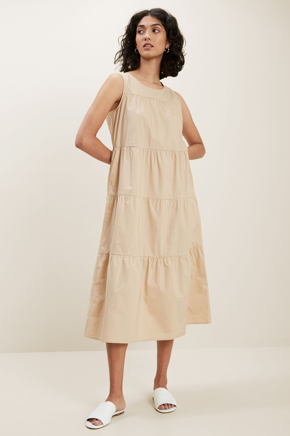 Trapeze Dress  Biscotti