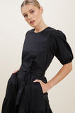 Poplin Midi Dress  Black  hi-res