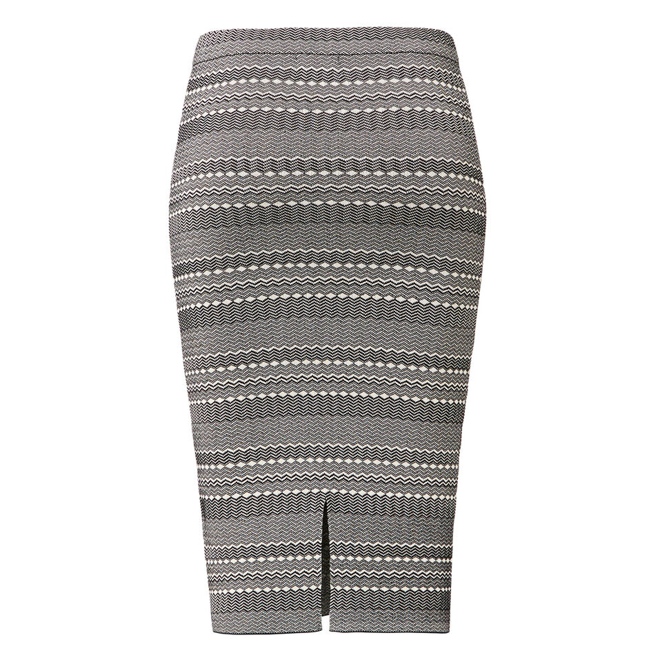 Knitted Stripe Skirt  