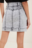 Denim Panel Skirt  Stone Grey  hi-res