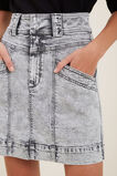 Denim Panel Skirt  Stone Grey  hi-res