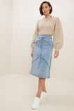 Denim Panel Skirt  Mid Vintage Wash  hi-res