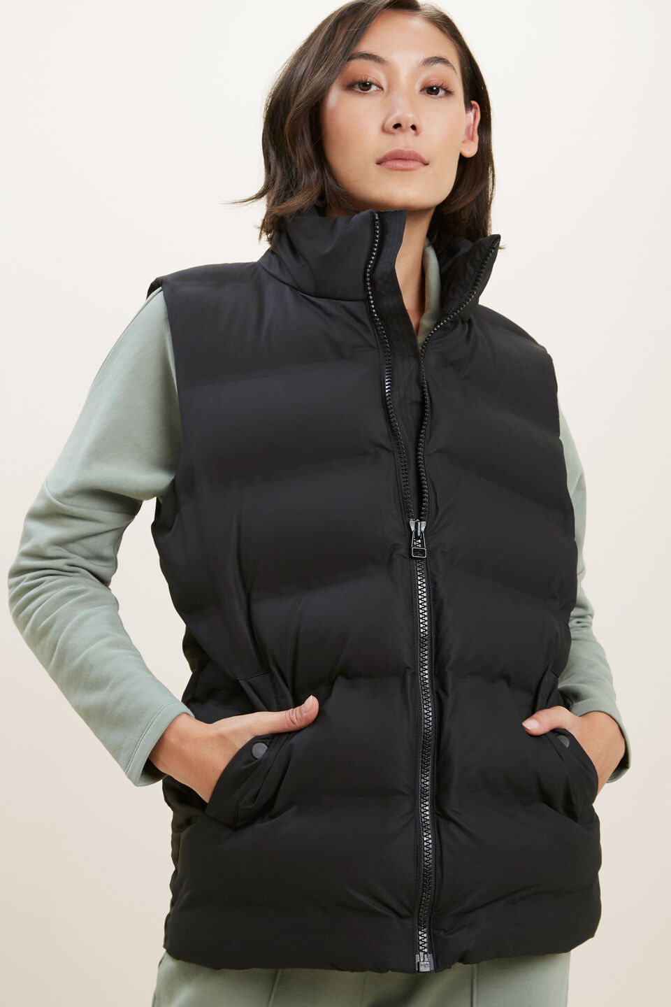 Puffer Vest  Black