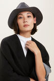 Wool Panama Hat  Dark Grey Marle  hi-res