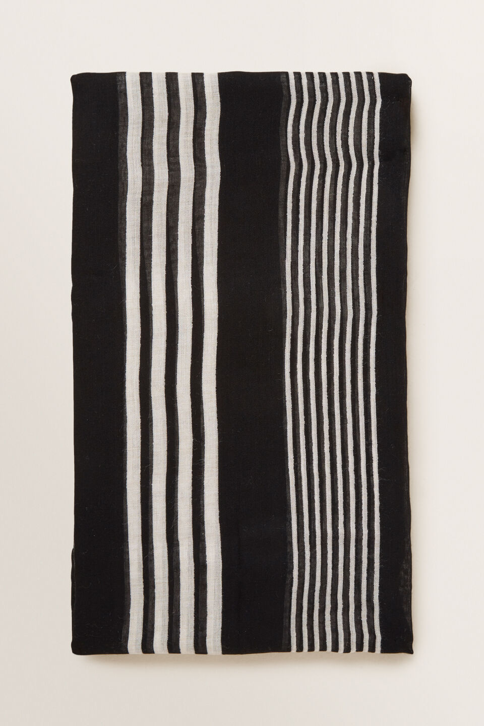 Print Sarong  Black Stripe