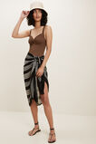 Print Sarong  Black Stripe  hi-res