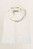 Rib Knit Scarf  Cloud Cream  hi-res