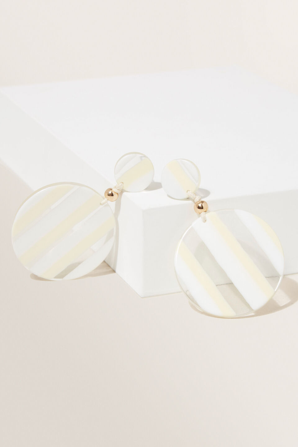 Disc Earring  Limocello