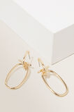 Interlocked Drop Earrings  Gold  hi-res