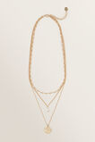 Layered Pearl Necklace  Gold  hi-res