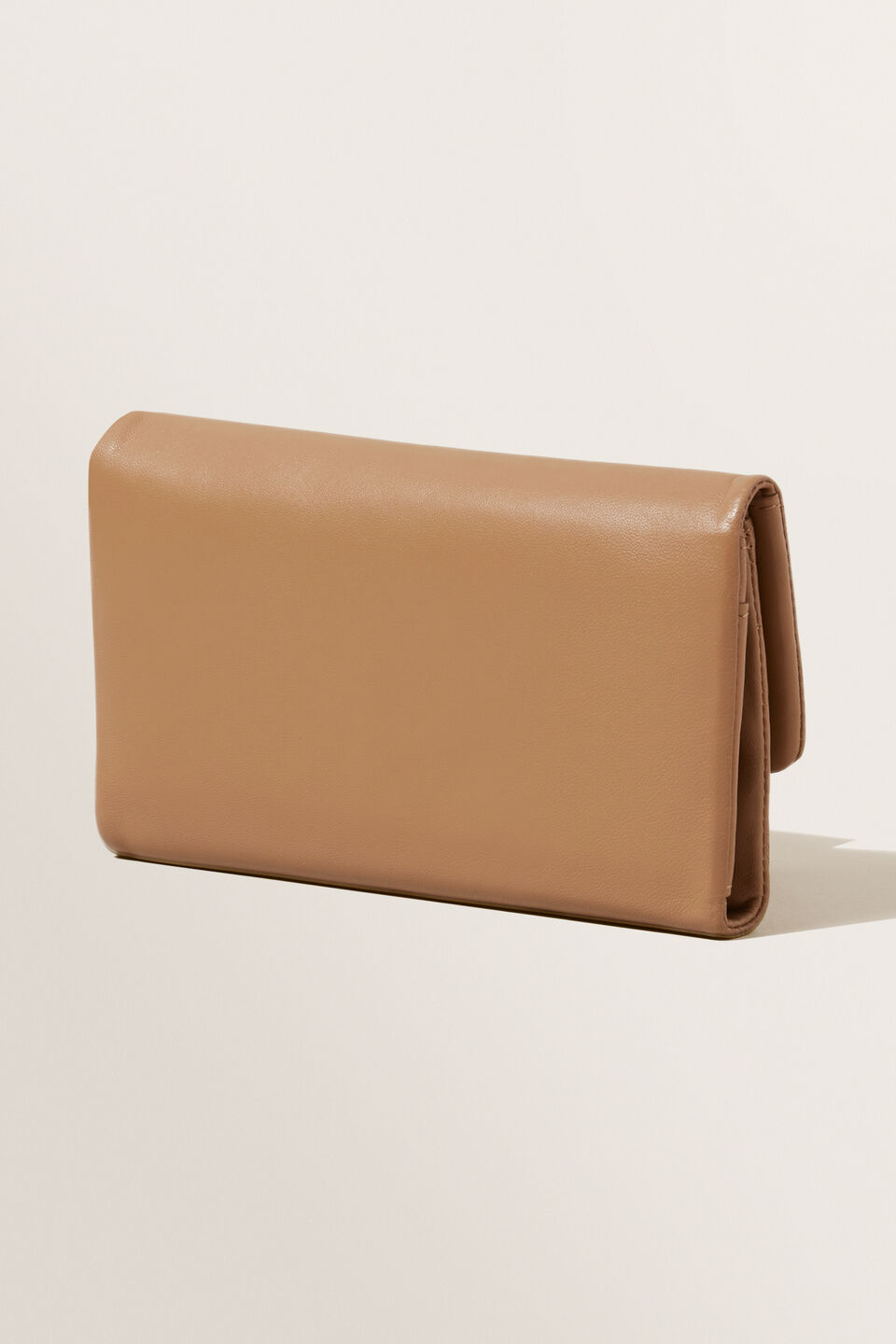 Leather Fold Over Wallet  Honey Dew