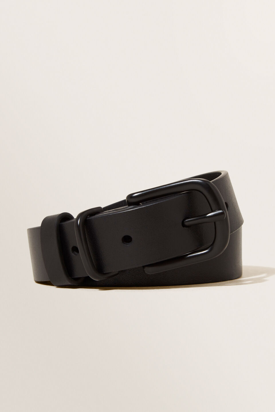 Classic Leather Belt  Black Black