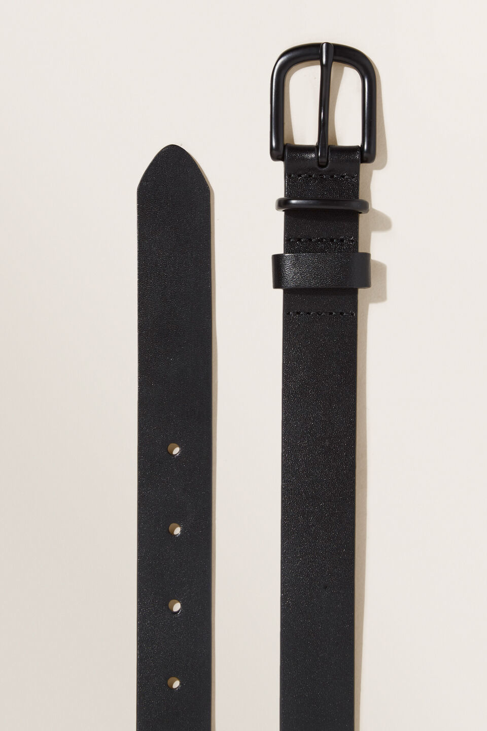 Classic Leather Belt  Black Black