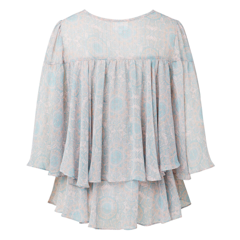 Flounce Moroccan Top  