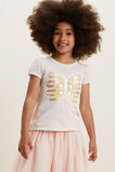 Butterfly Sequin Tee  Vanilla  hi-res