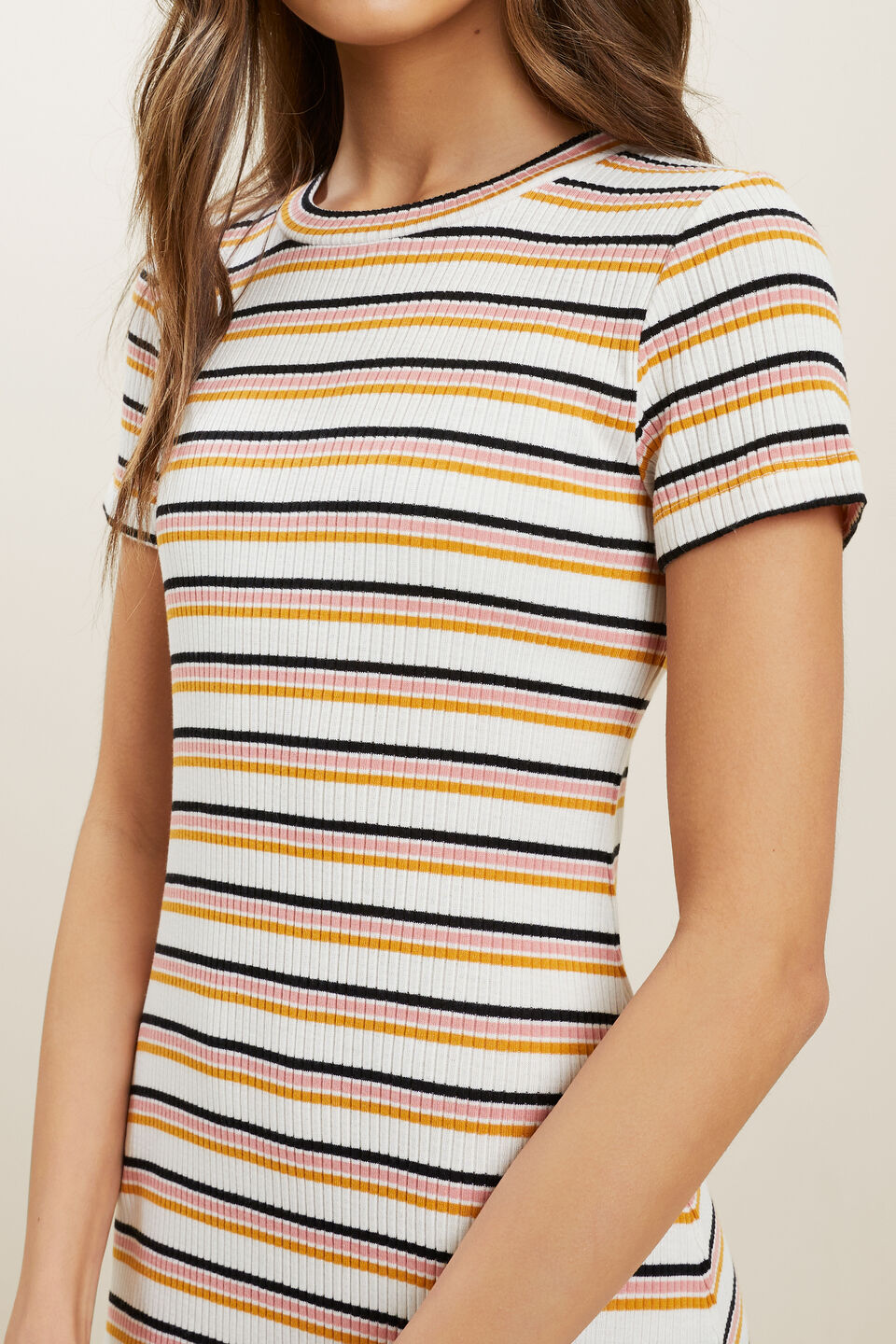 Striped Jersey Dress  Multi