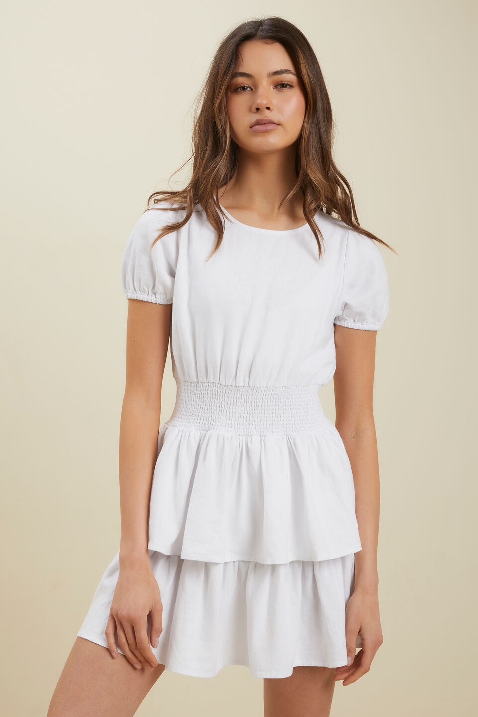 Linen Dress  White