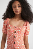 Floral Linen Dress  Ginger Spice  hi-res