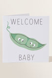 Large Welcome Baby Card  Multi  hi-res