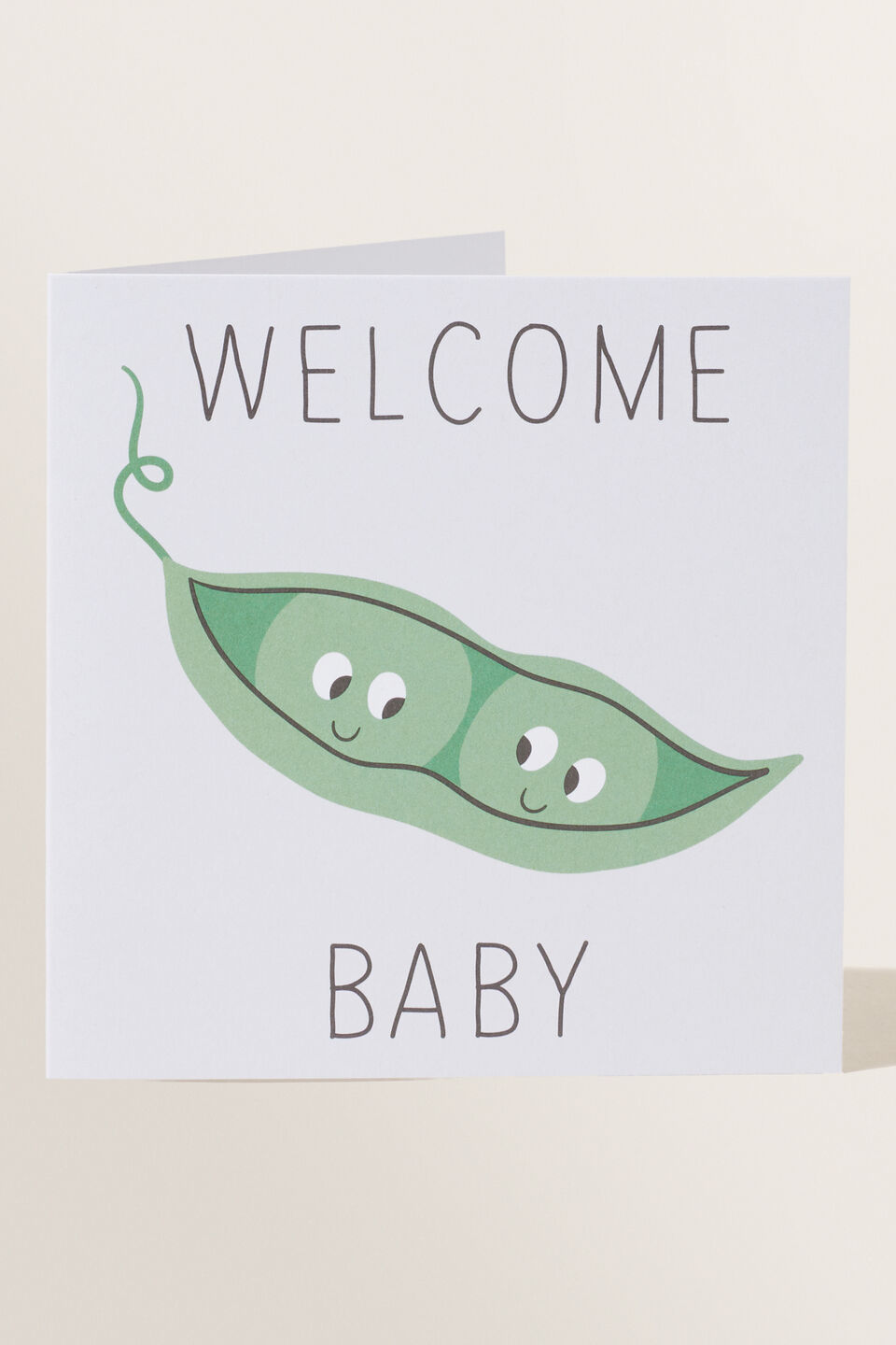 Large Welcome Baby Card  Multi
