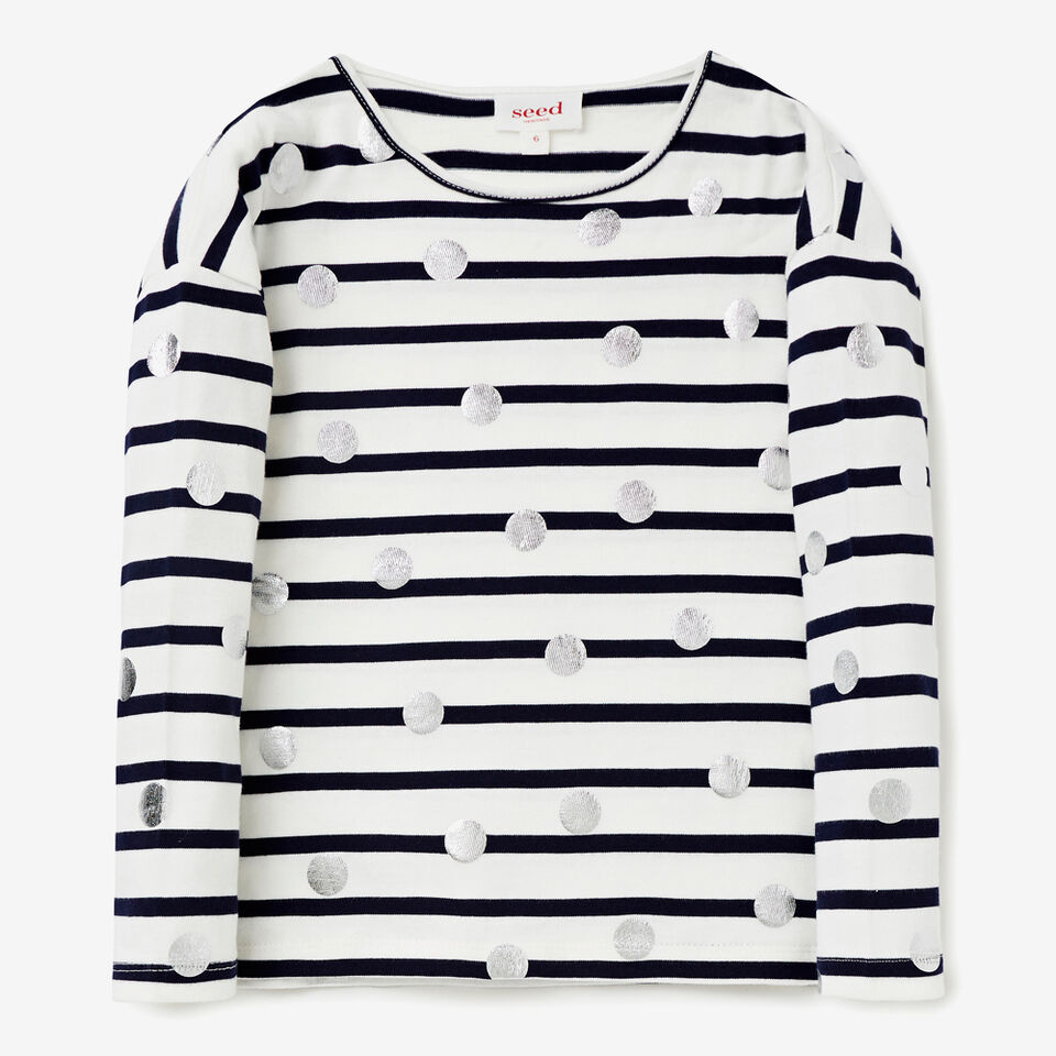 Spot Stripe Tee  