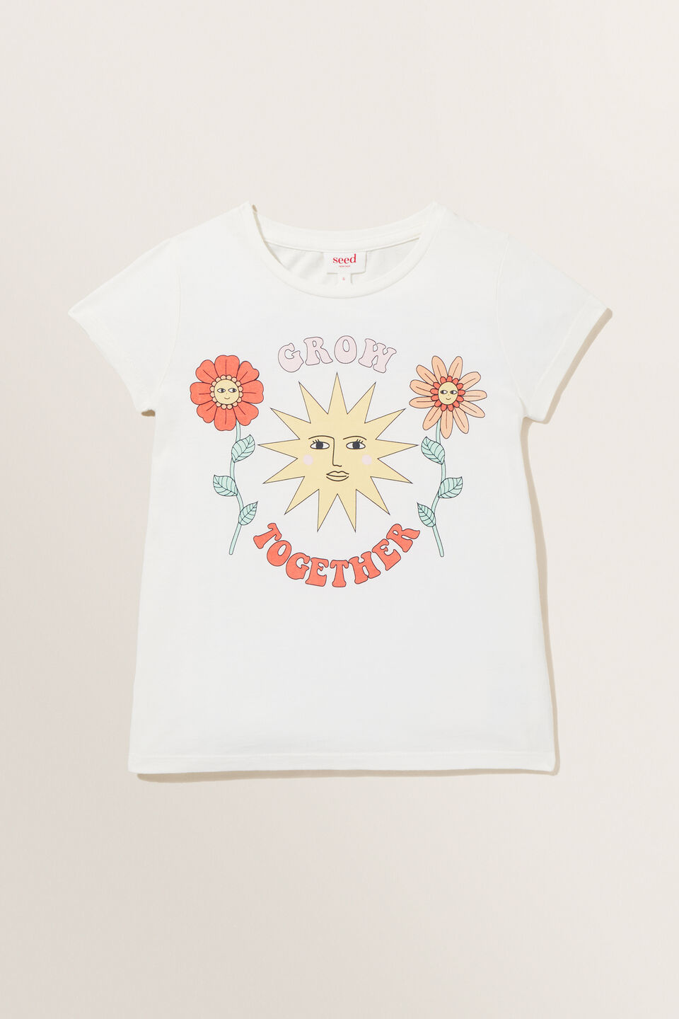 Sun Graphic Tee  Vintage White