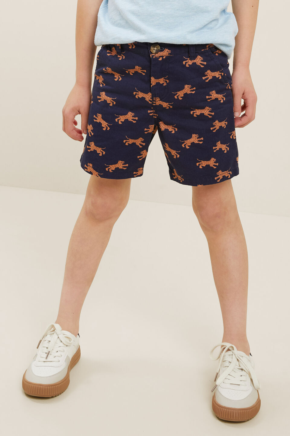 Tiger Chino Shorts  Midnight Blue