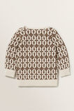 Knit Jacquard Sweater  Cream  hi-res