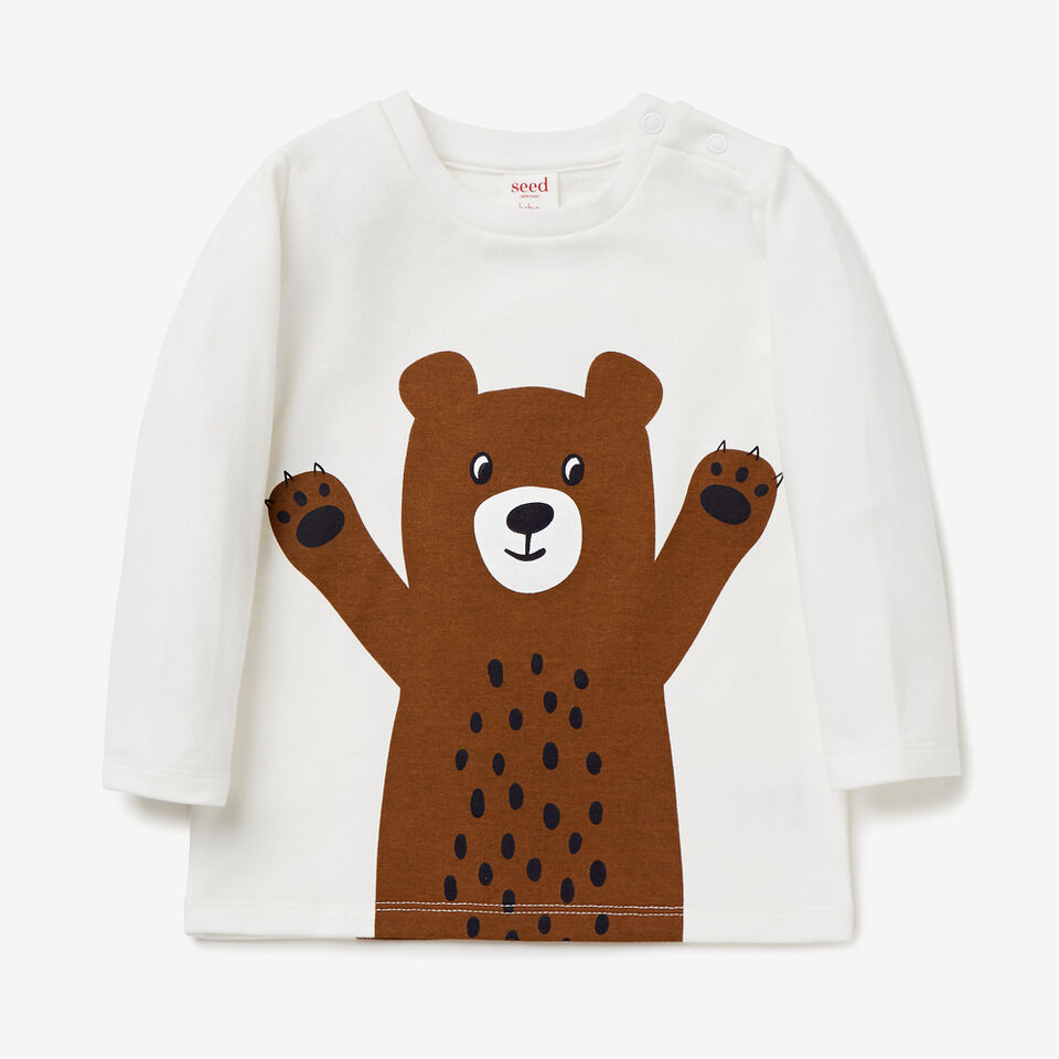 Bear Print Tee  