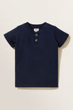 Core Henley Rib Tee  Midnight Blue  hi-res