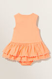 Splice Rib Dress  Apricot  hi-res