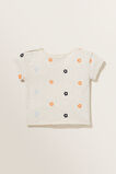 Embroidered Tee  Oat Marle  hi-res