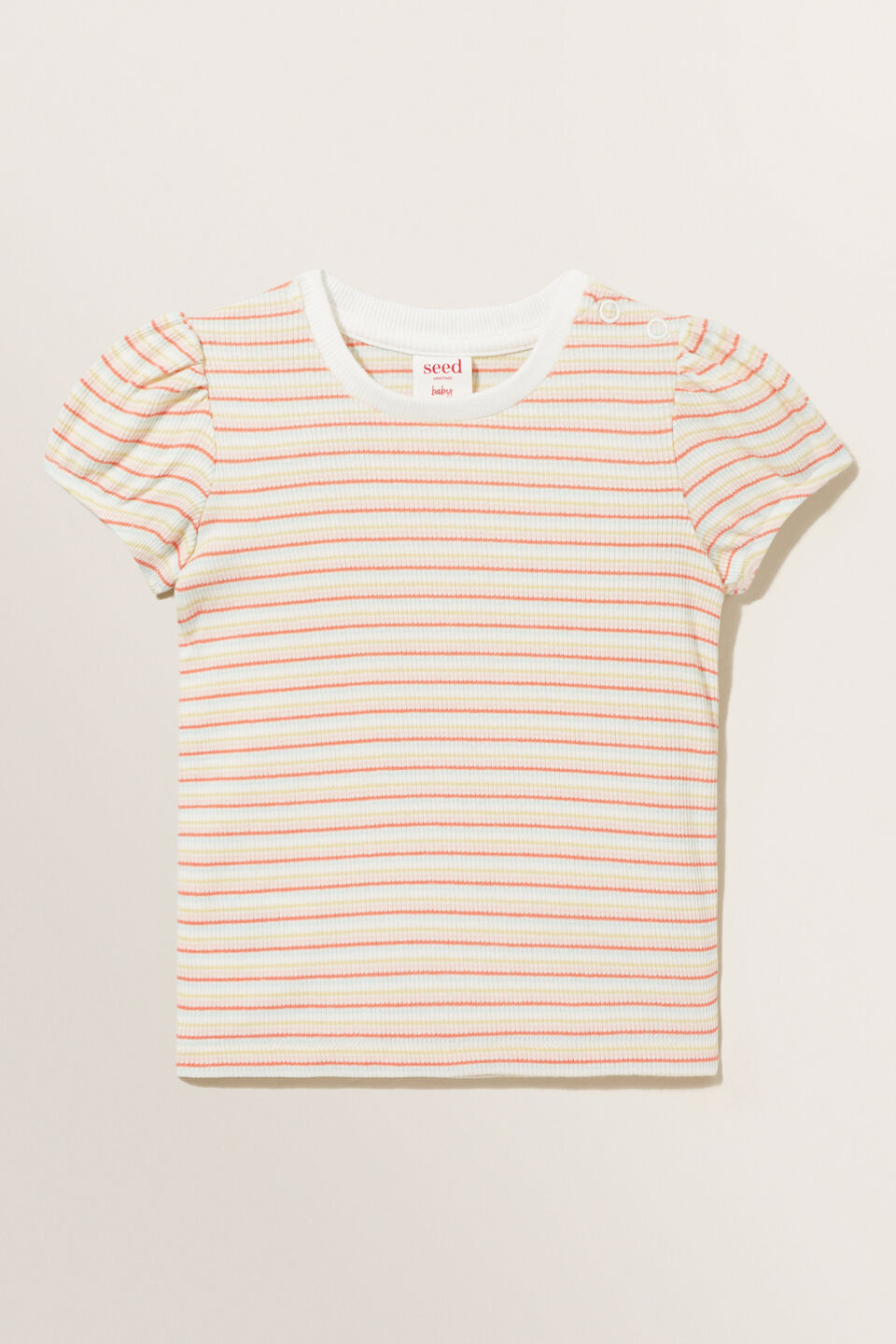 Rib Stripe Tee  Multi