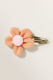 Corduroy Flower Clip  Apricot  hi-res