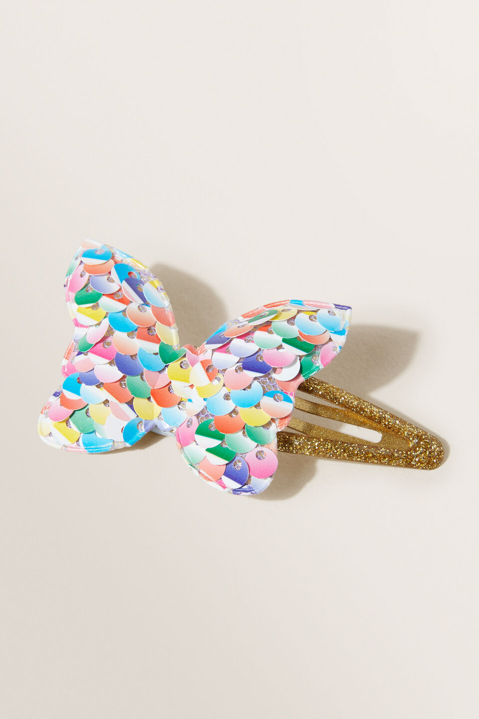 Butterfly Sequin Clip  Multi